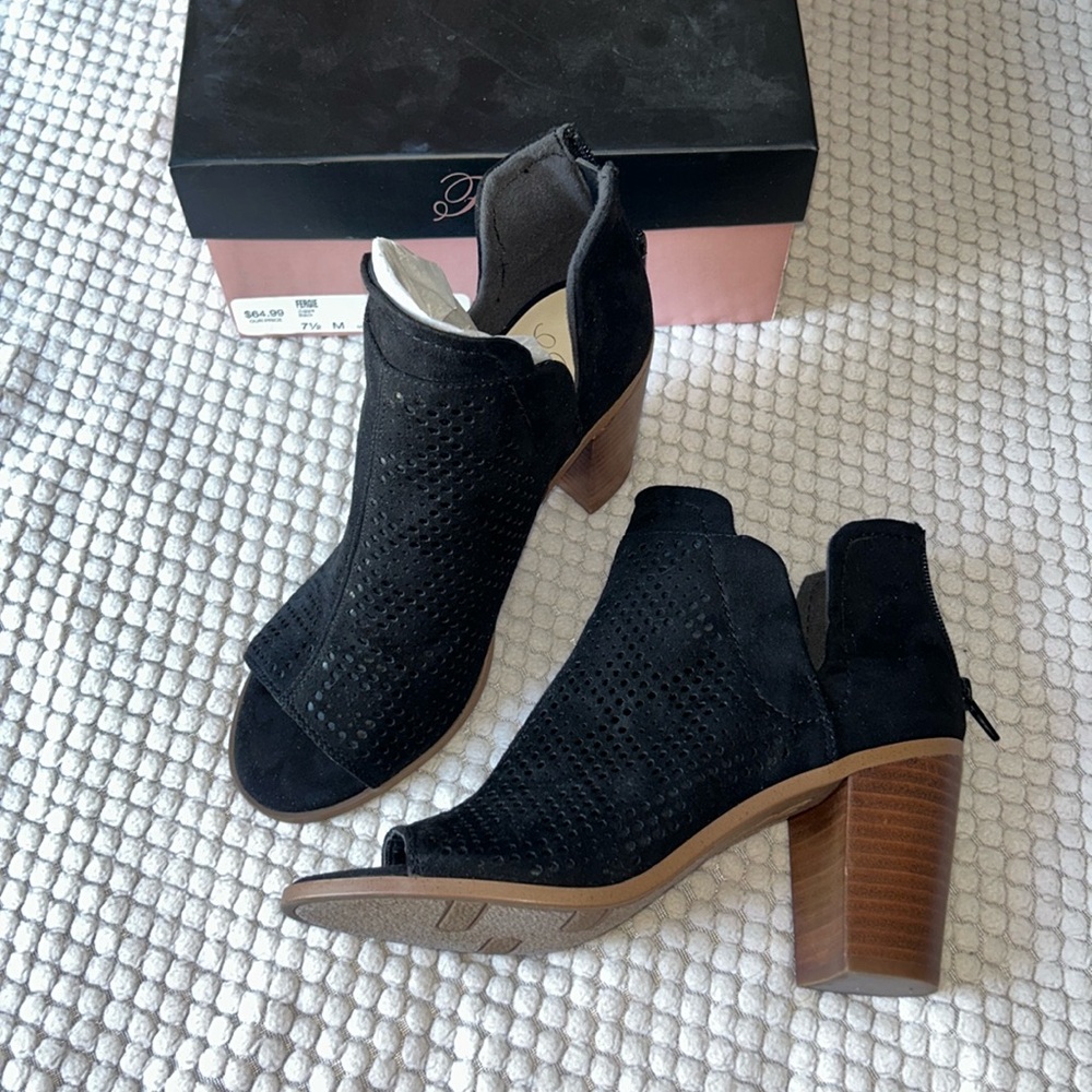 Fergie Chunky Heel Booties